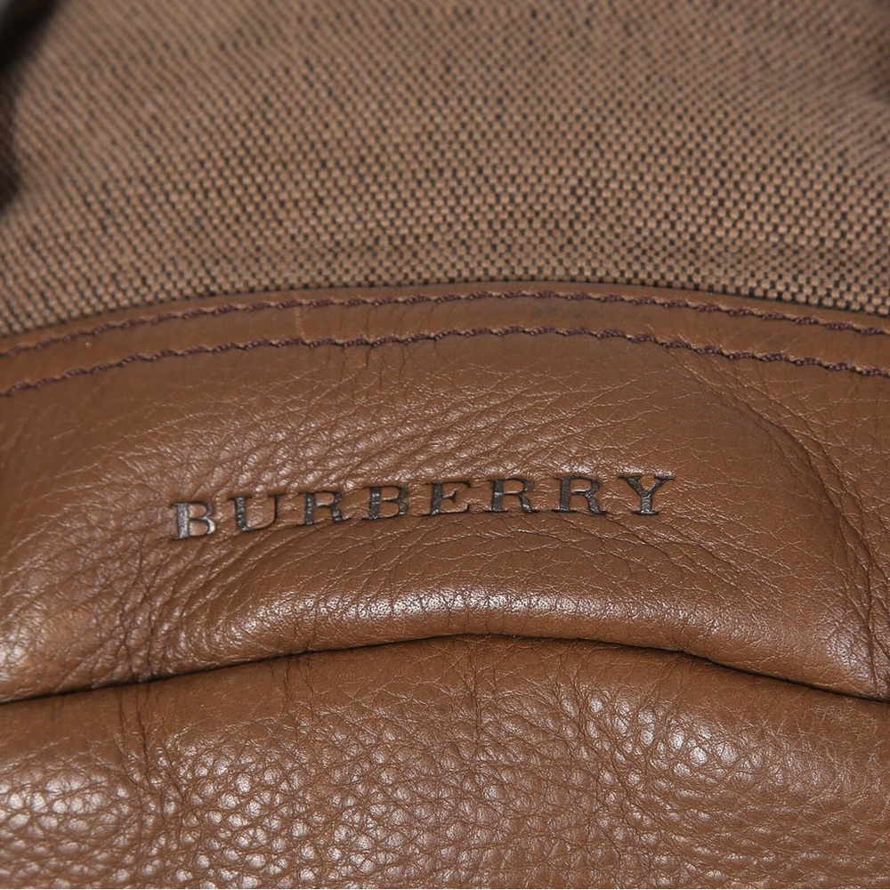 Burberry -Classic Brown Canvas Backpack - Picture 4 of 16